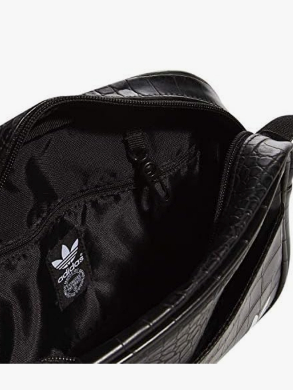 Adidas Originals Airliner Tote Bag- Black Croc/White - Picture 5 of 14